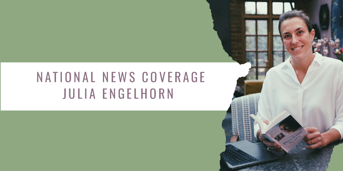 Author Julia Engelhorn receives national news coverage after launching PreciousScars.org, a first-of-its-kind online hub for parents who have lost, or fear losing, children to violent crime.