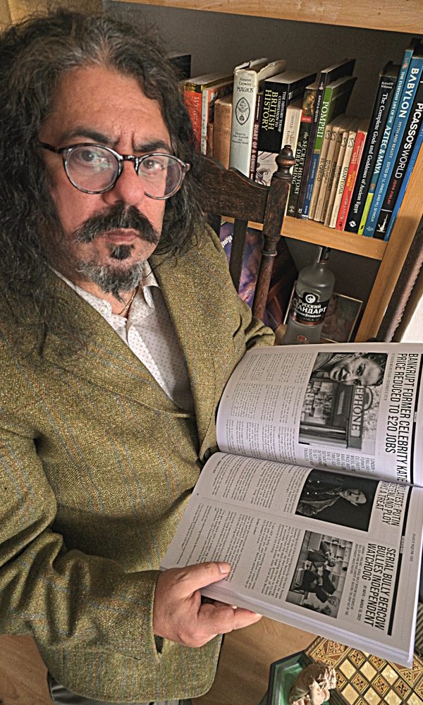 Aur Esenbel, editor of The Daily Squib, features in the national news media after he warns the satirical website could cease publication after nearly 20 years following numerous death threats and cyber-attacks from suspected Russian mobsters.