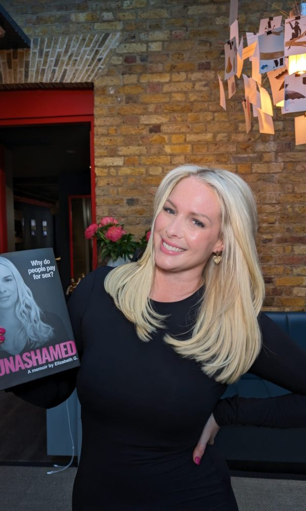 Elizabeth G., a client of book PR agency Palamedes, hosts a glittering launch event for her new memoir, Unashamed.