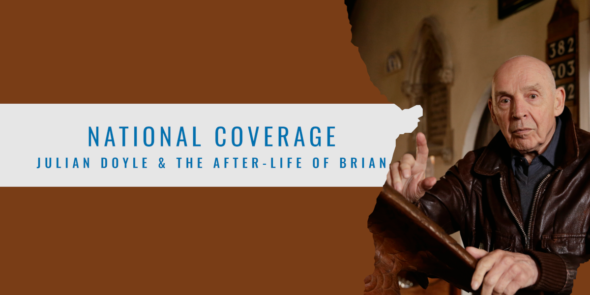 Mass national news coverage for Monty Python film editor Julian Doyle, a client of book PR agency Palamedes, and his new book, The After-Life of Brian.