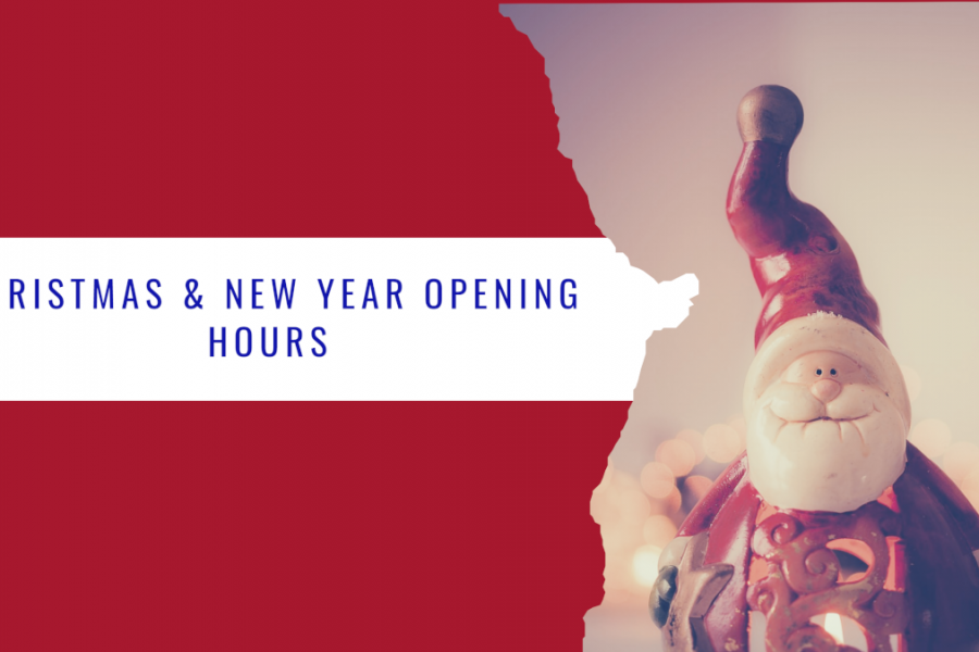 Palamedes PR Christmas and New Year opening hours.